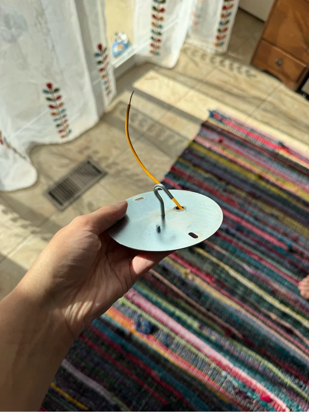 IKEA Black and Gold Pendant Ceiling Lamp
